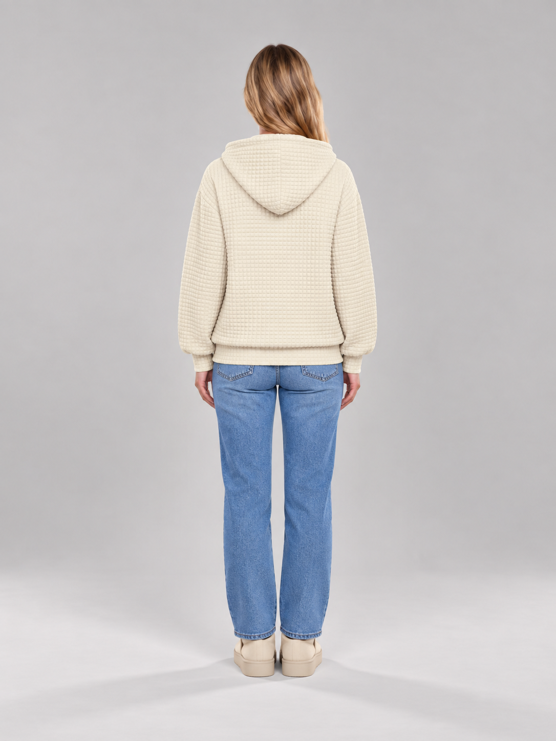 Dorina - dames hoodie met lange mouwen en losvallende pasvorm