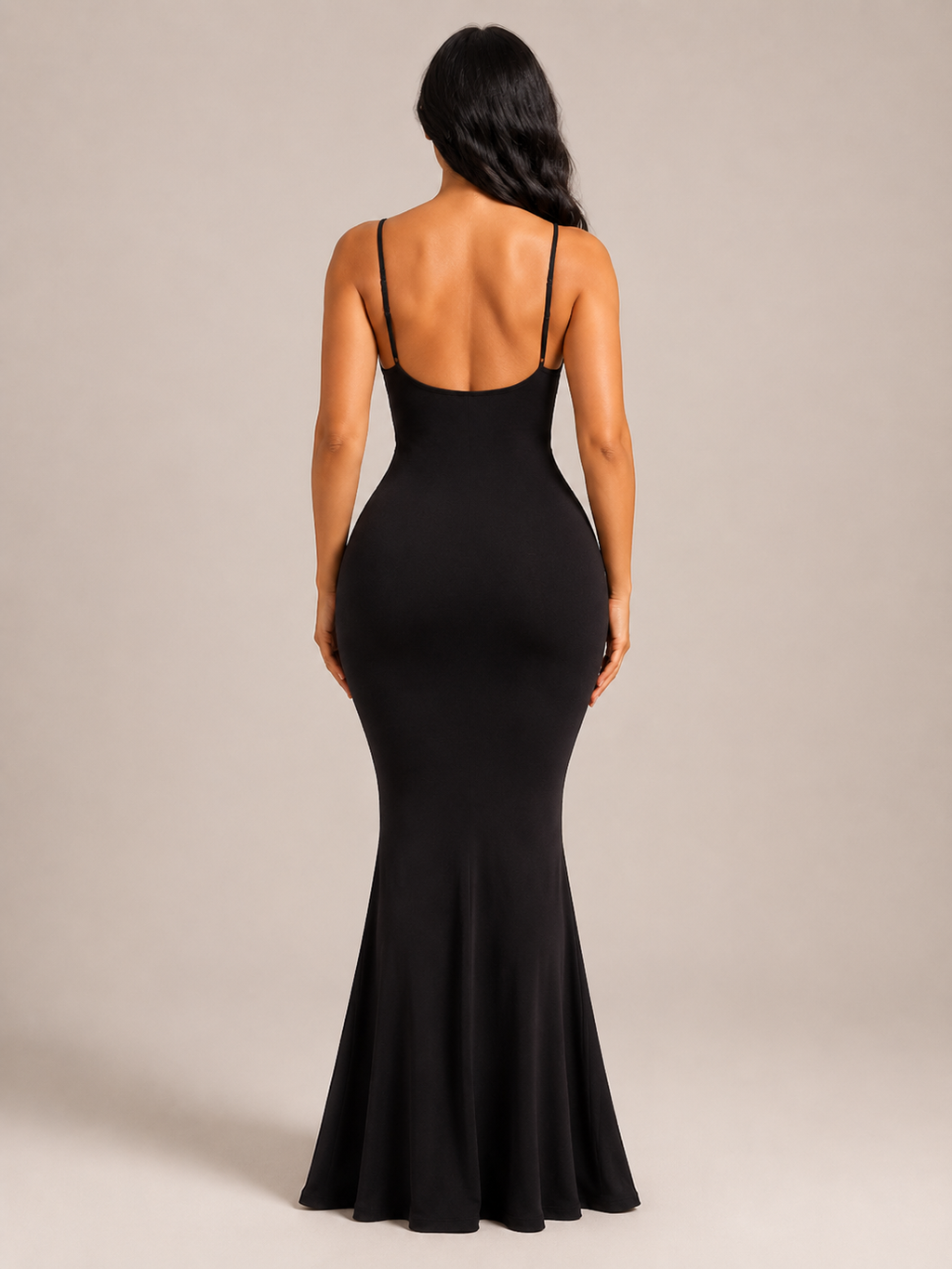 Renée - Dames Maxi-jurk Met Spaghettibandjes En Slim Fit