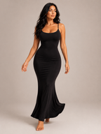 Renée - Dames Maxi-jurk Met Spaghettibandjes En Slim Fit