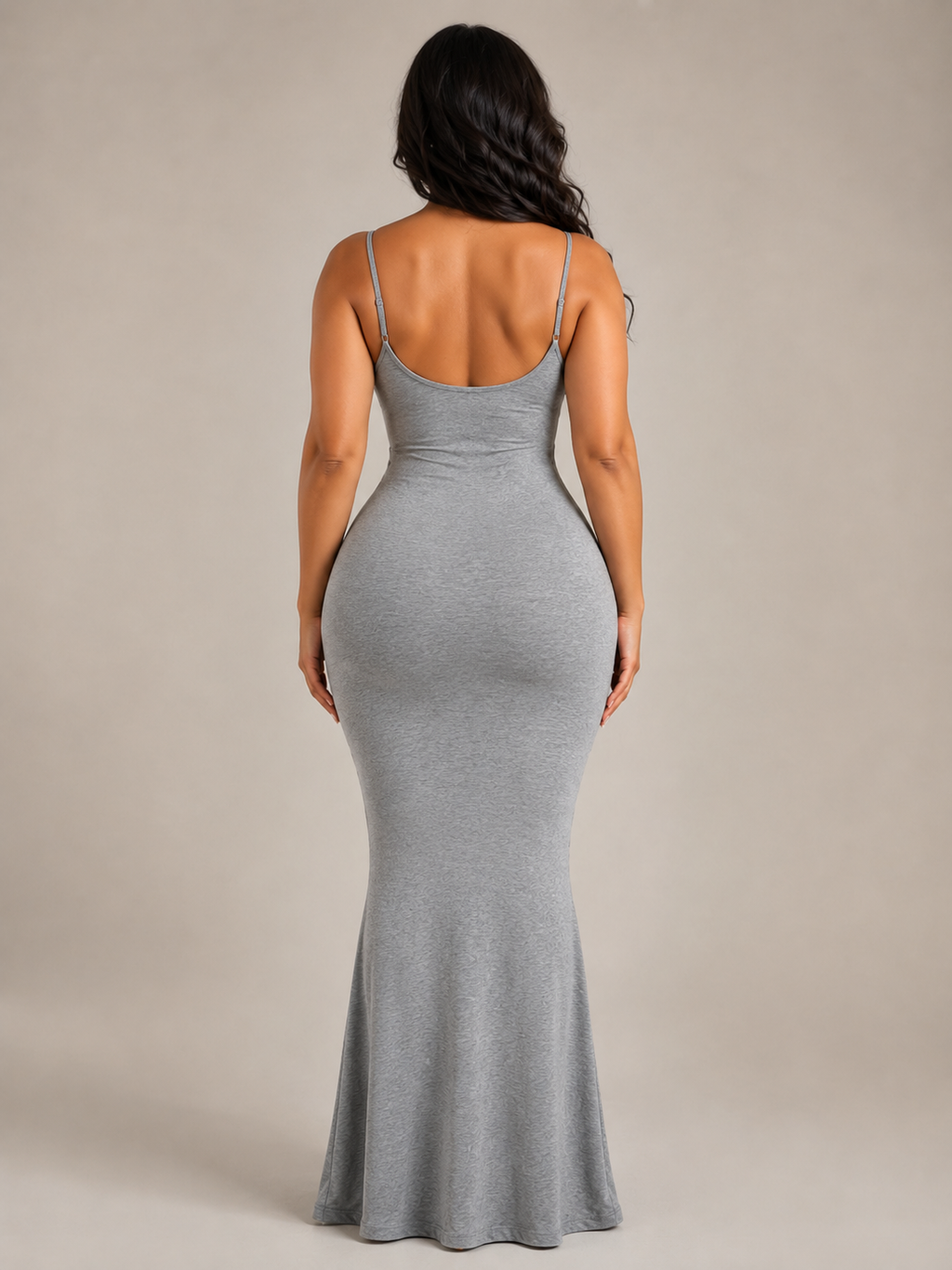 Renée - Dames Maxi-jurk Met Spaghettibandjes En Slim Fit
