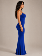 Renée - Dames Maxi-jurk Met Spaghettibandjes En Slim Fit