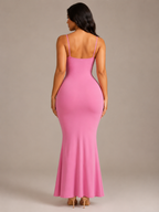 Renée - Dames Maxi-jurk Met Spaghettibandjes En Slim Fit