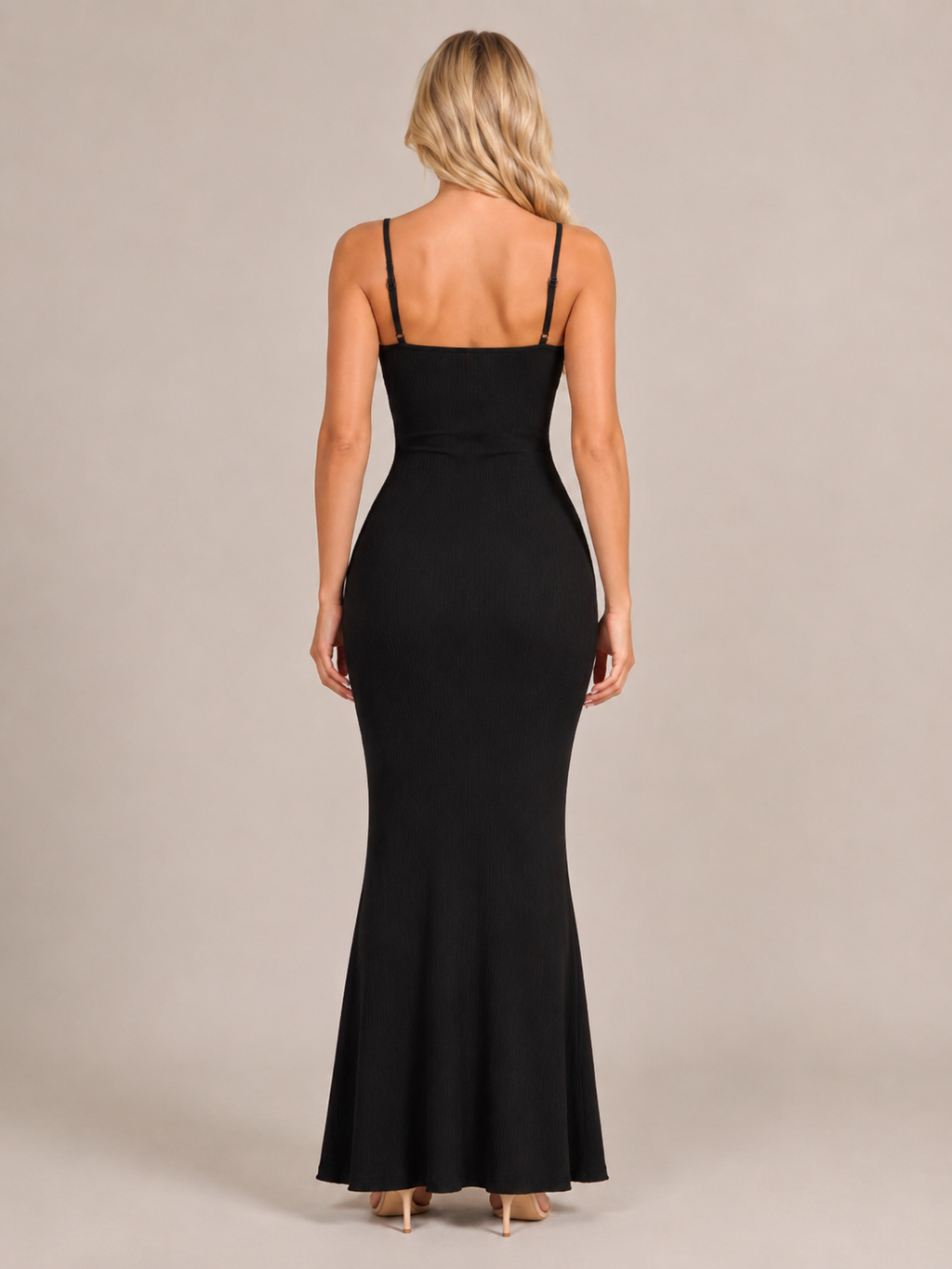 Roxira - Dames Shapewear Maxi-jurk Met Spaghettibandjes