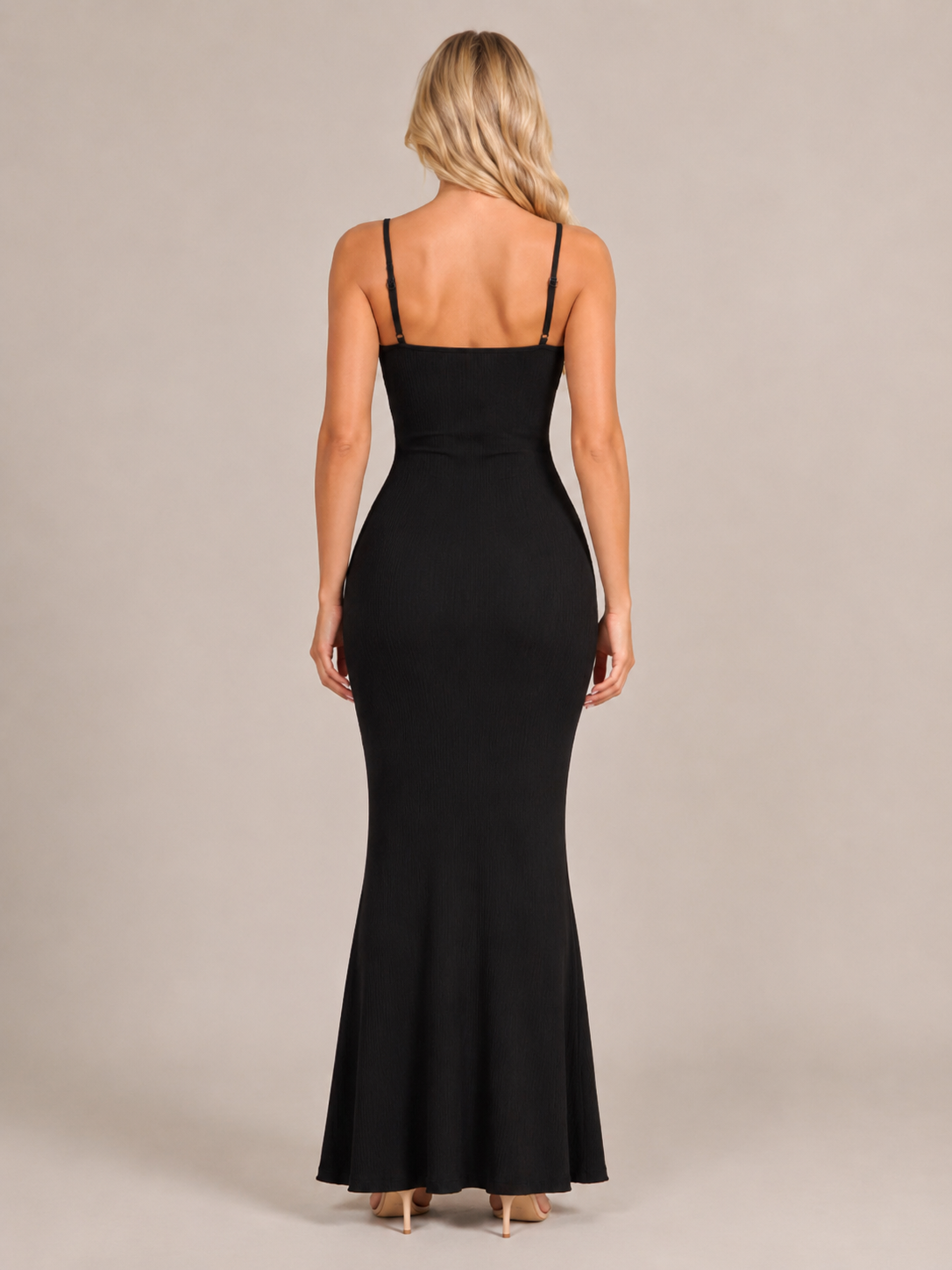 Roxira - Dames Shapewear Maxi-jurk Met Spaghettibandjes