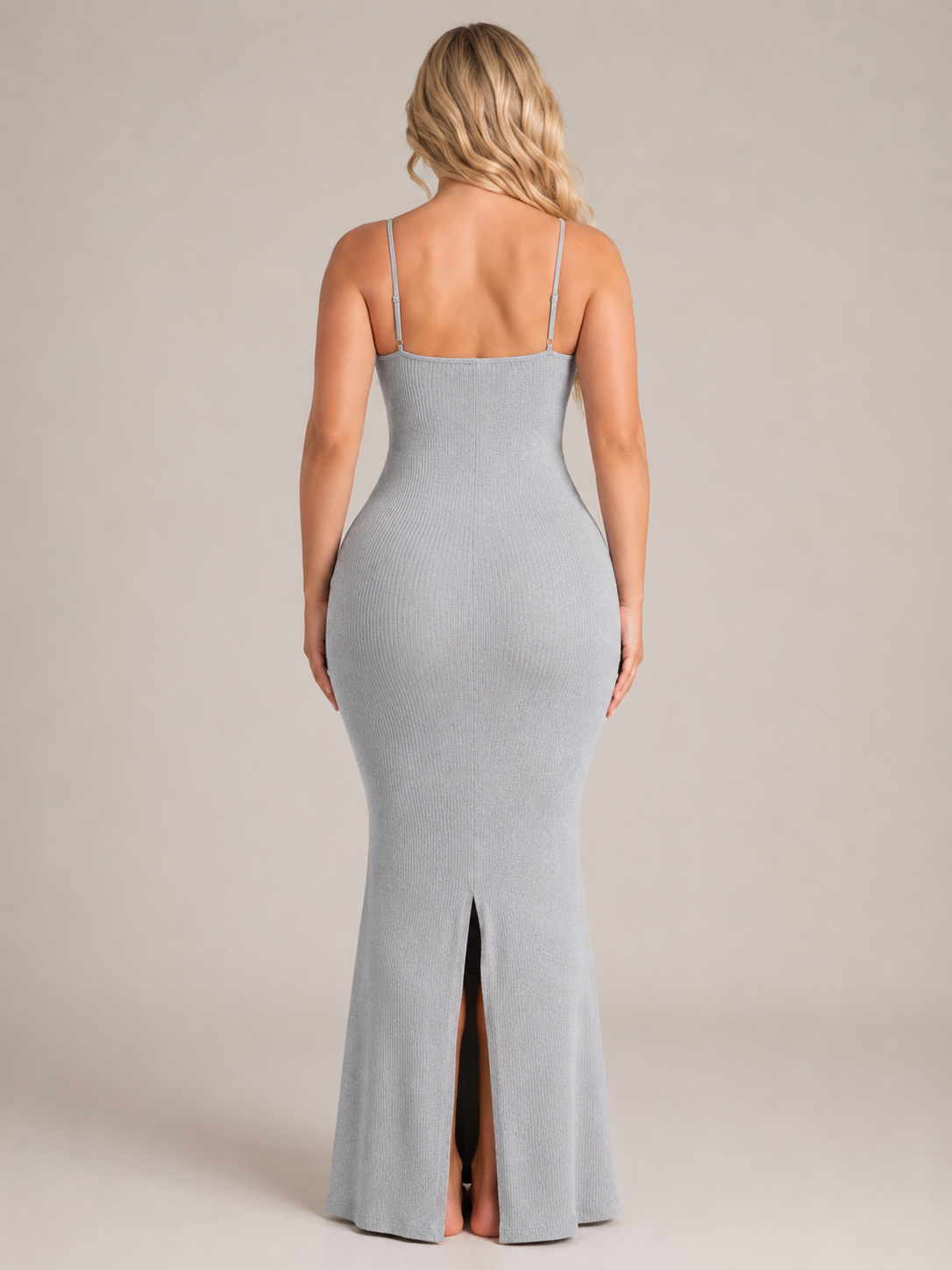 Roxira - Dames Shapewear Maxi-jurk Met Spaghettibandjes
