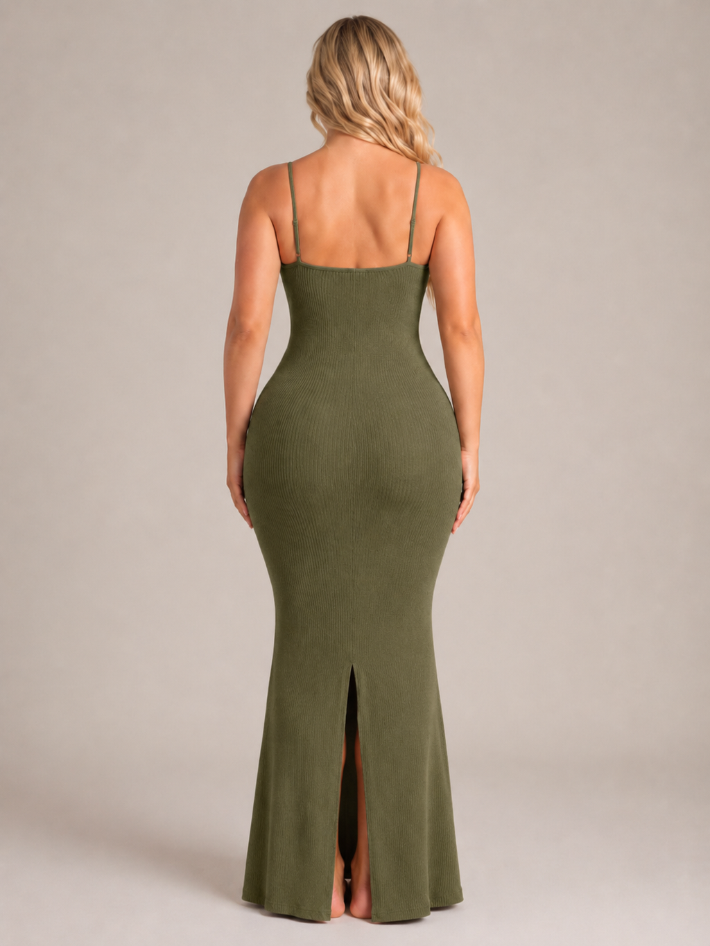 Roxira - Dames Shapewear Maxi-jurk Met Spaghettibandjes