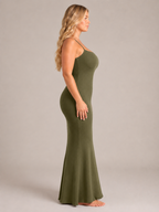 Roxira - Dames Shapewear Maxi-jurk Met Spaghettibandjes