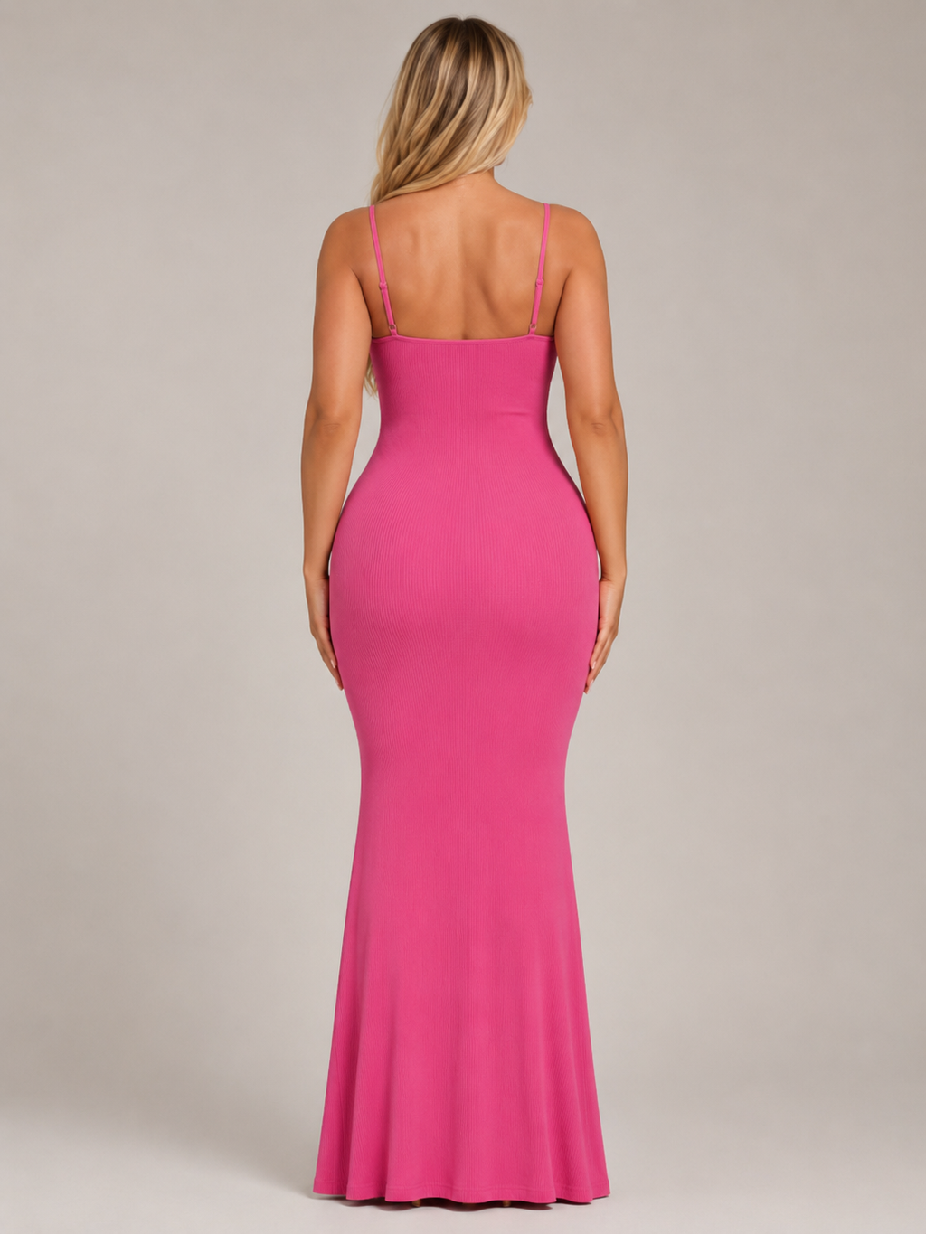 Roxira - Dames Shapewear Maxi-jurk Met Spaghettibandjes