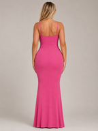 Roxira - Dames Shapewear Maxi-jurk Met Spaghettibandjes