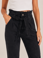 Ravina - Dames High-waist Skinny Jeans Met Donkere Wassing
