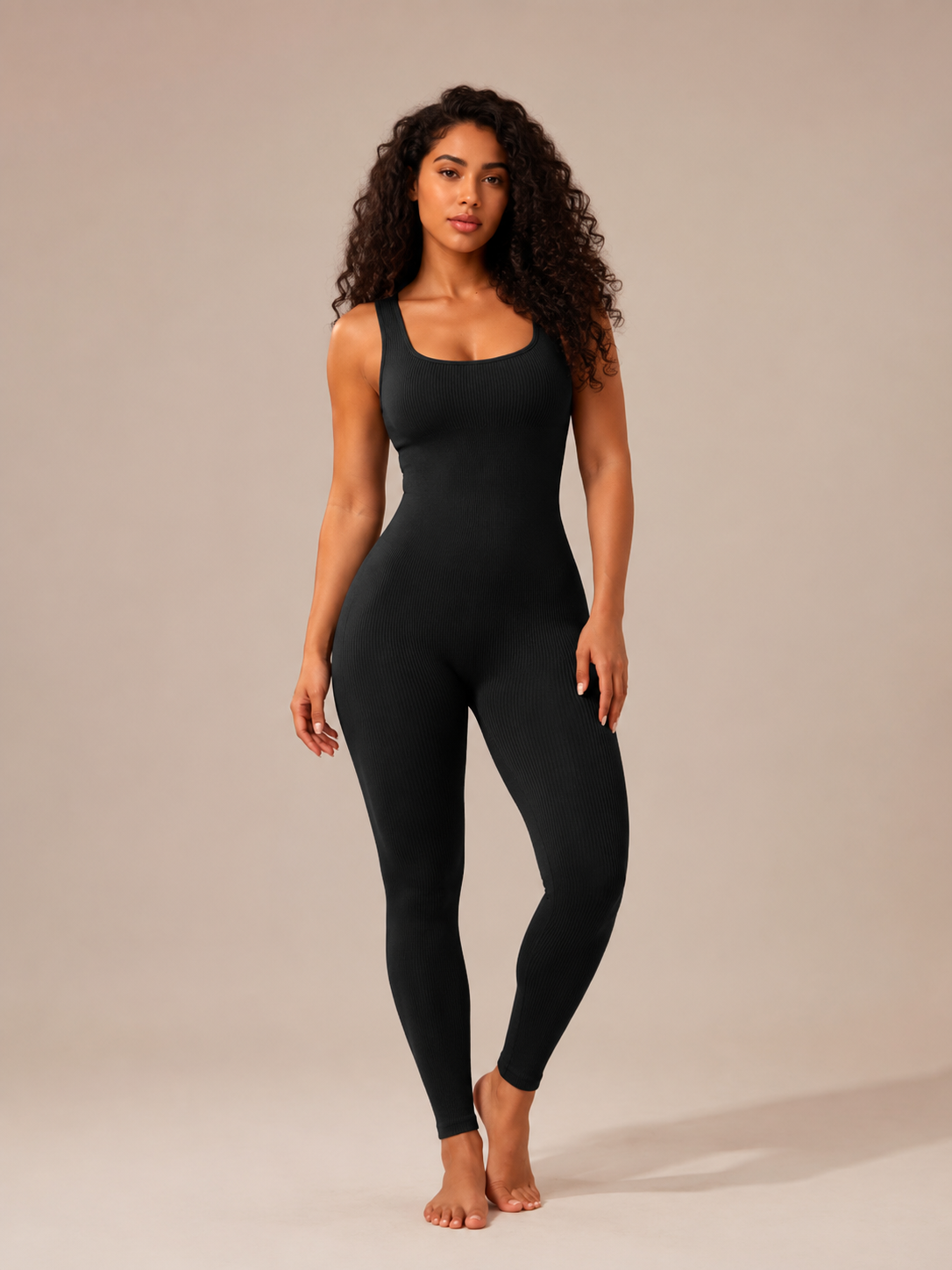 Ravelle - Dames Jumpsuit Met Brede Bandjes En Slim Fit