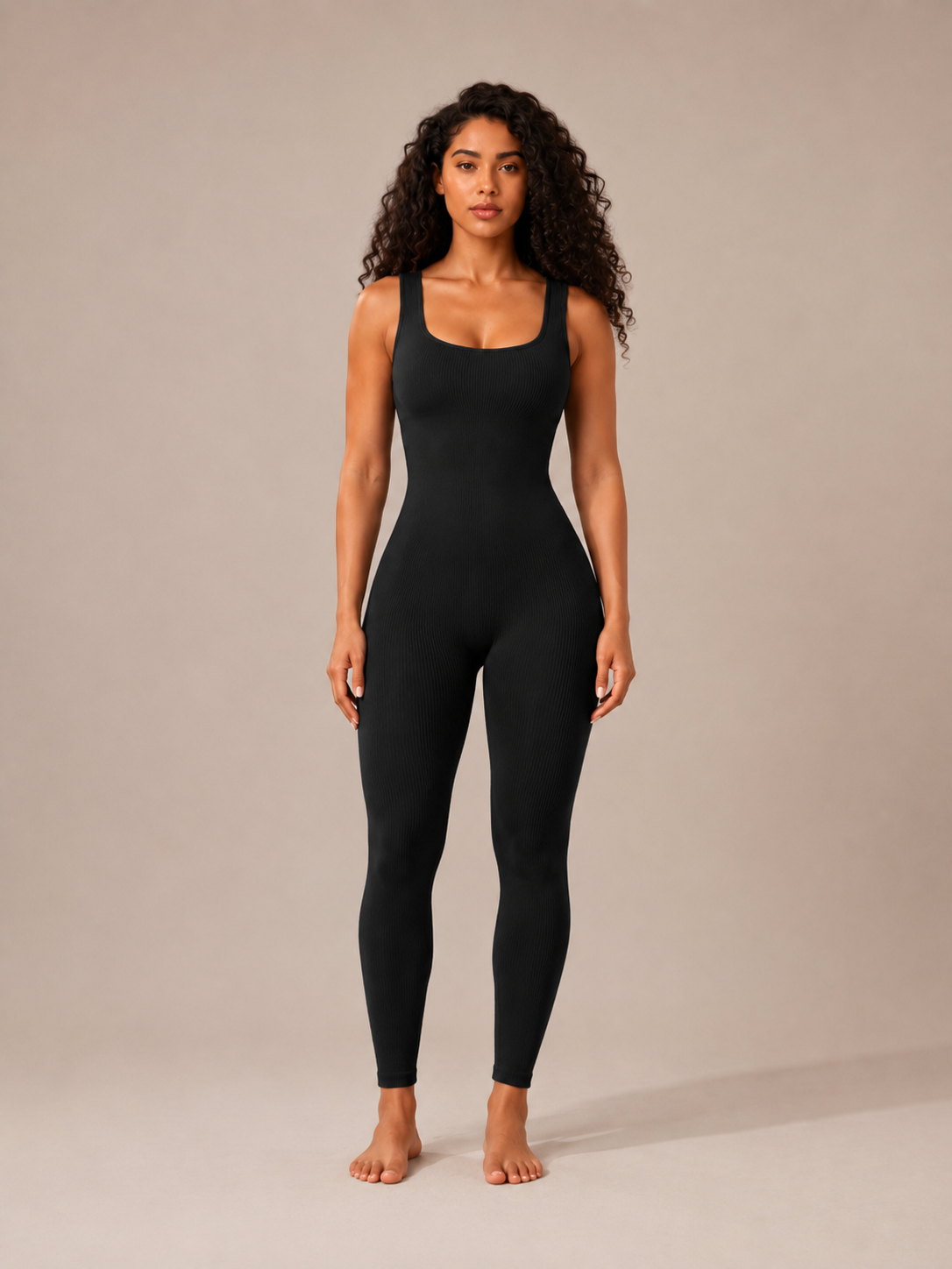 Ravelle - Dames Jumpsuit Met Brede Bandjes En Slim Fit