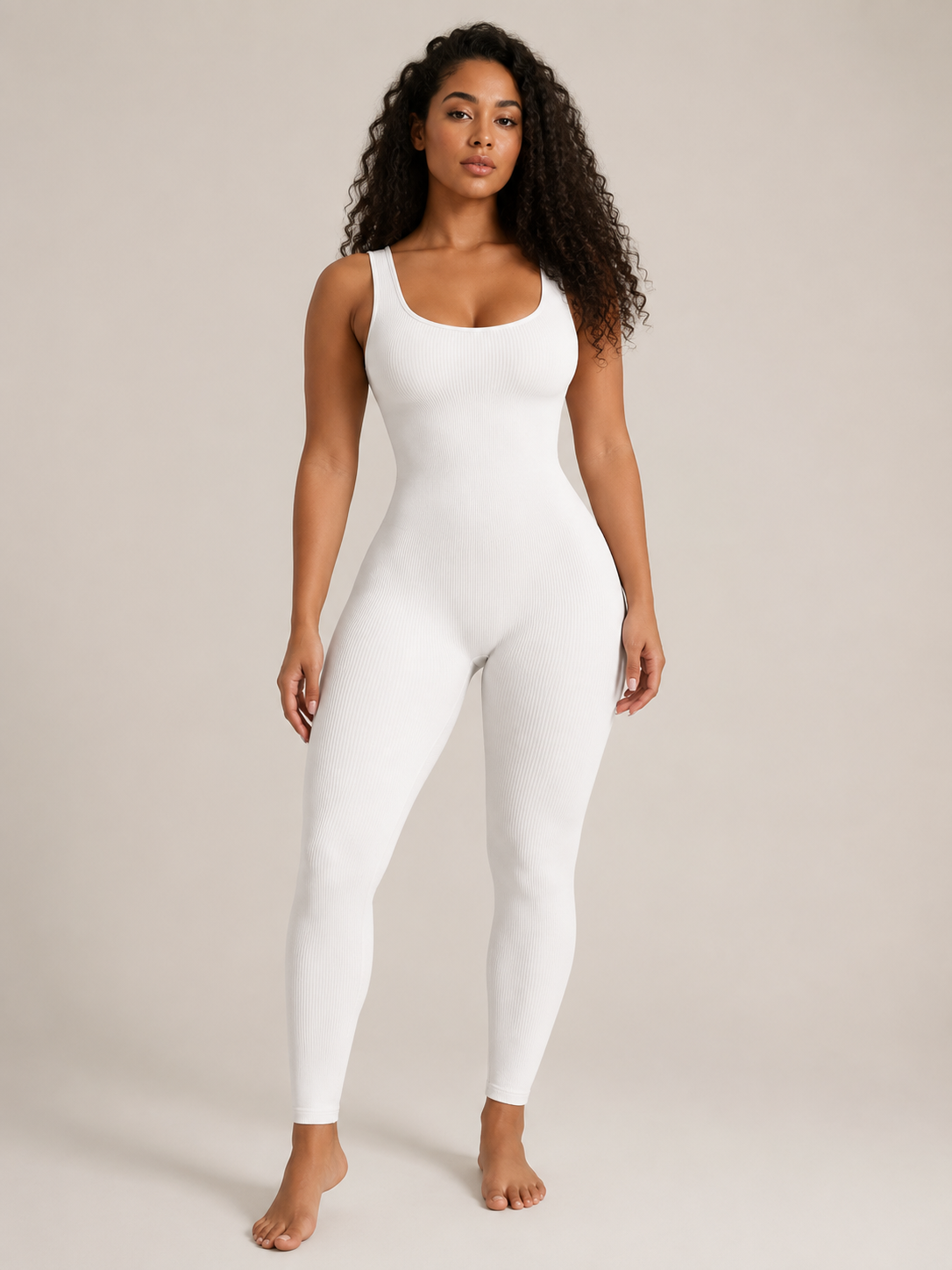 Ravelle - Dames Jumpsuit Met Brede Bandjes En Slim Fit