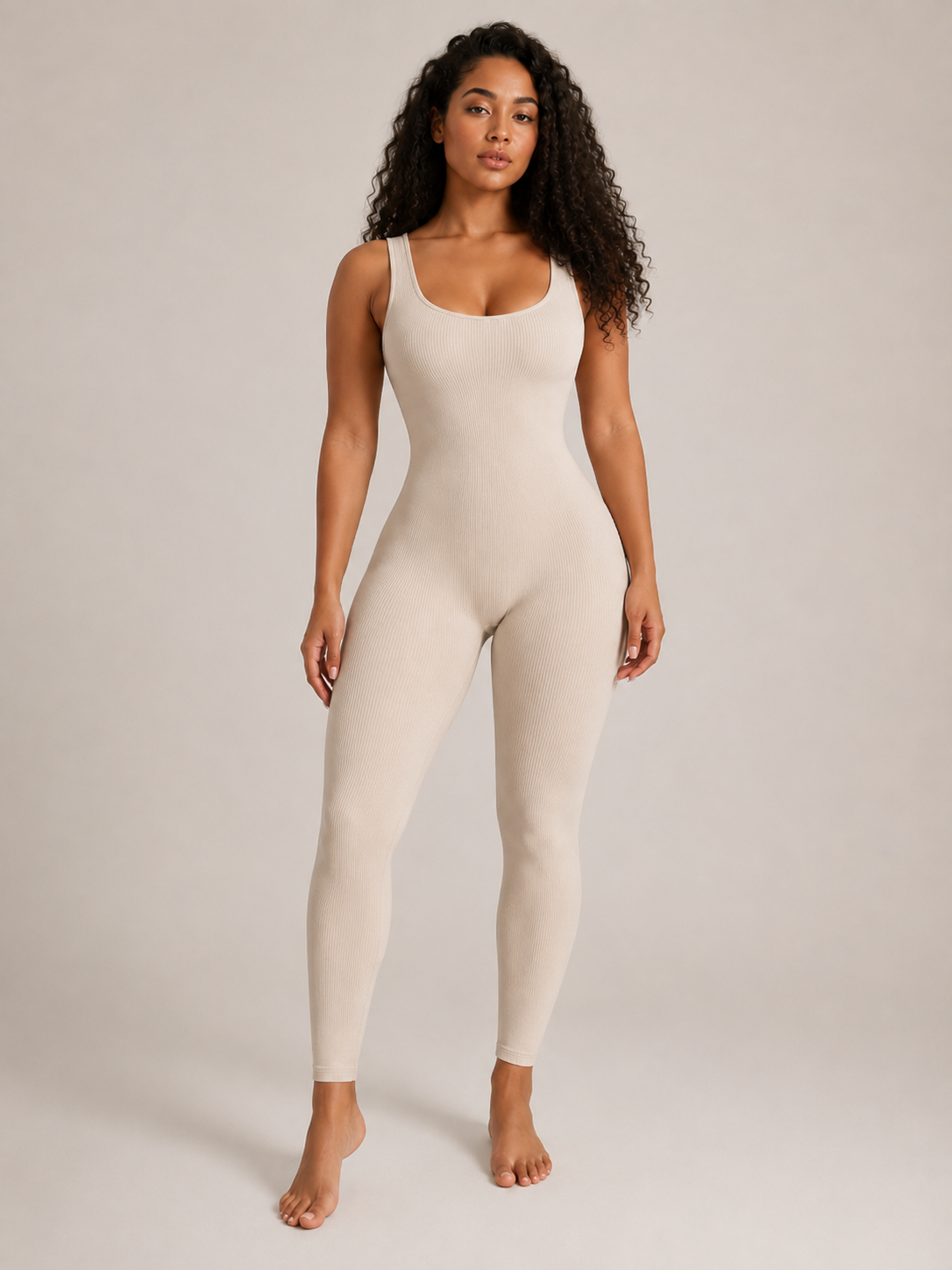 Ravelle - Dames Jumpsuit Met Brede Bandjes En Slim Fit