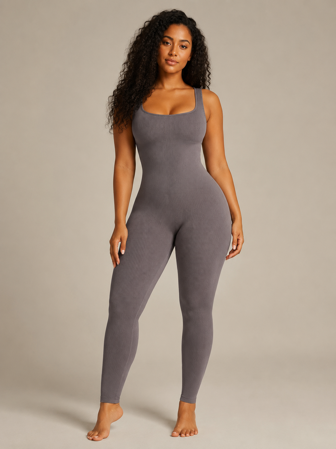 Ravelle - Dames Jumpsuit Met Brede Bandjes En Slim Fit