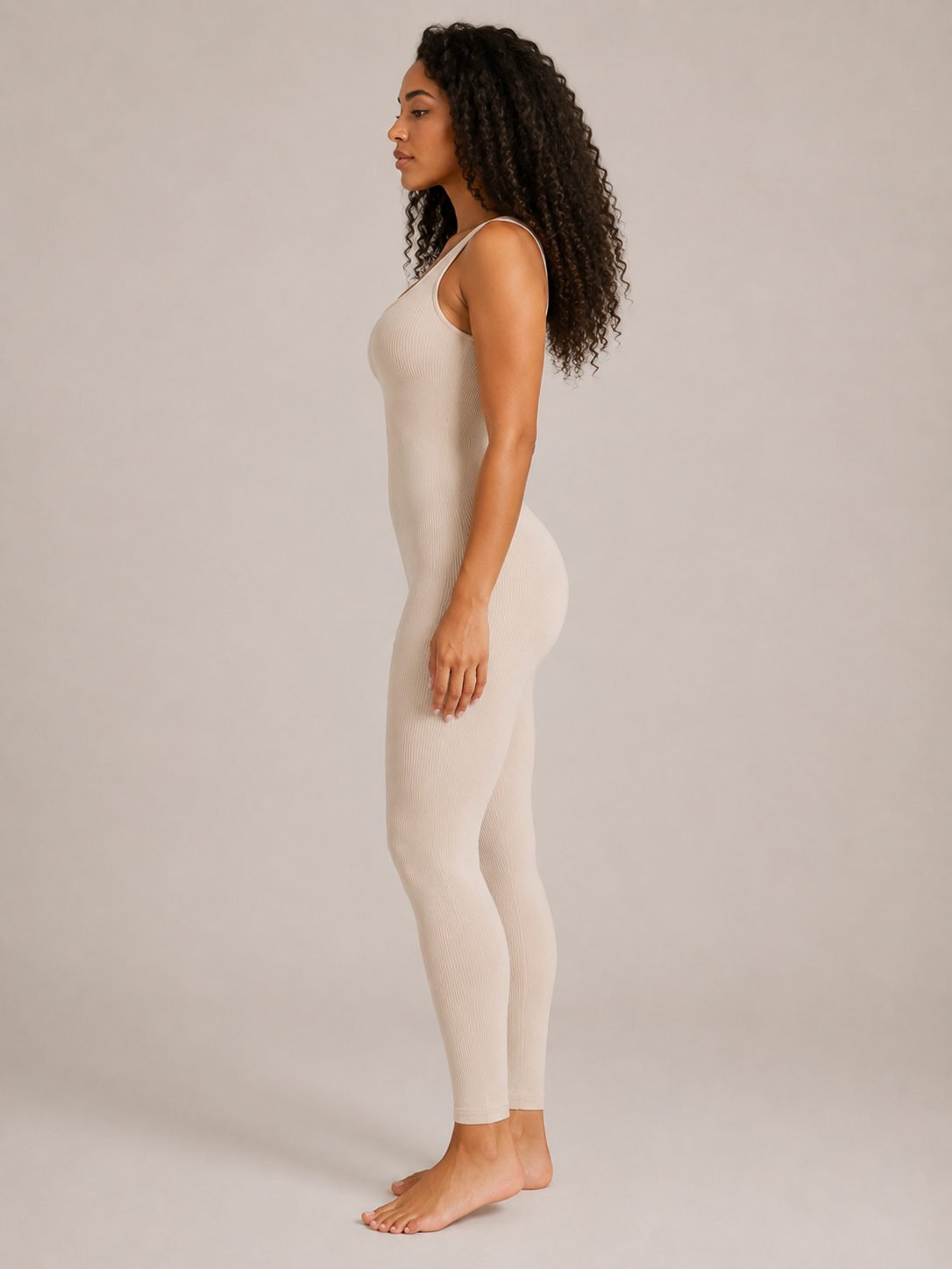 Ravelle - Dames Jumpsuit Met Brede Bandjes En Slim Fit
