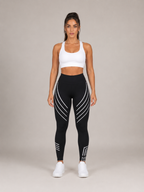 Renata - Dames Sportlegging Met Hoge Taille En Lijnprint