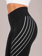 Renata - Dames Sportlegging Met Hoge Taille En Lijnprint