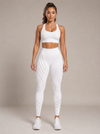 Renata - Dames Sportlegging Met Hoge Taille En Lijnprint