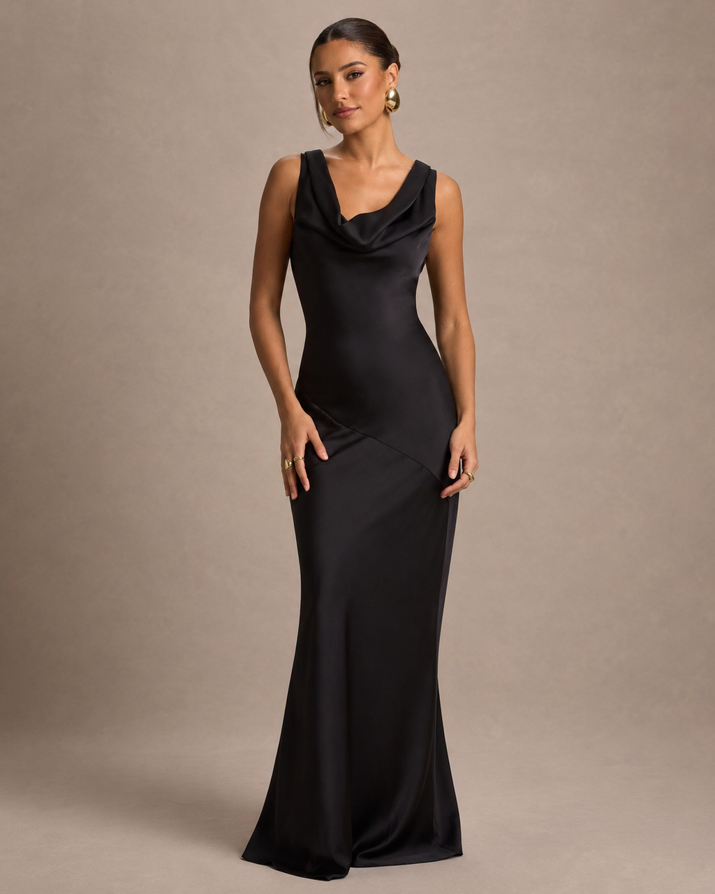 Isadora - Maxi-jurk met Open Rug en Strikdetail