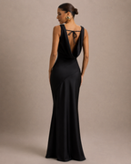 Isadora - Maxi-jurk met Open Rug en Strikdetail