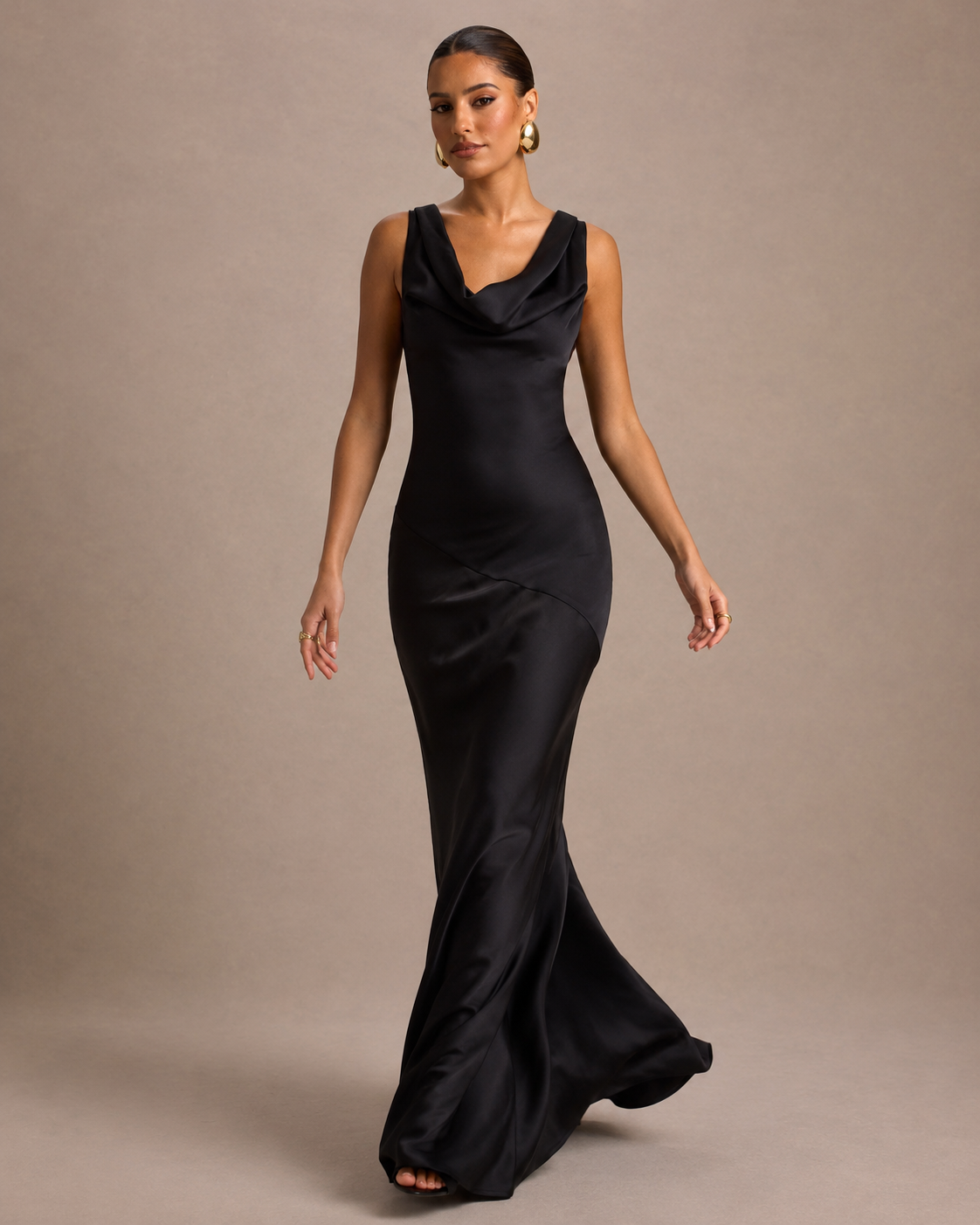 Isadora - Maxi-jurk met Open Rug en Strikdetail