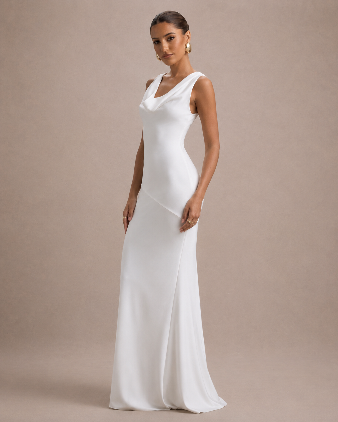 Isadora - Maxi-jurk met Open Rug en Strikdetail
