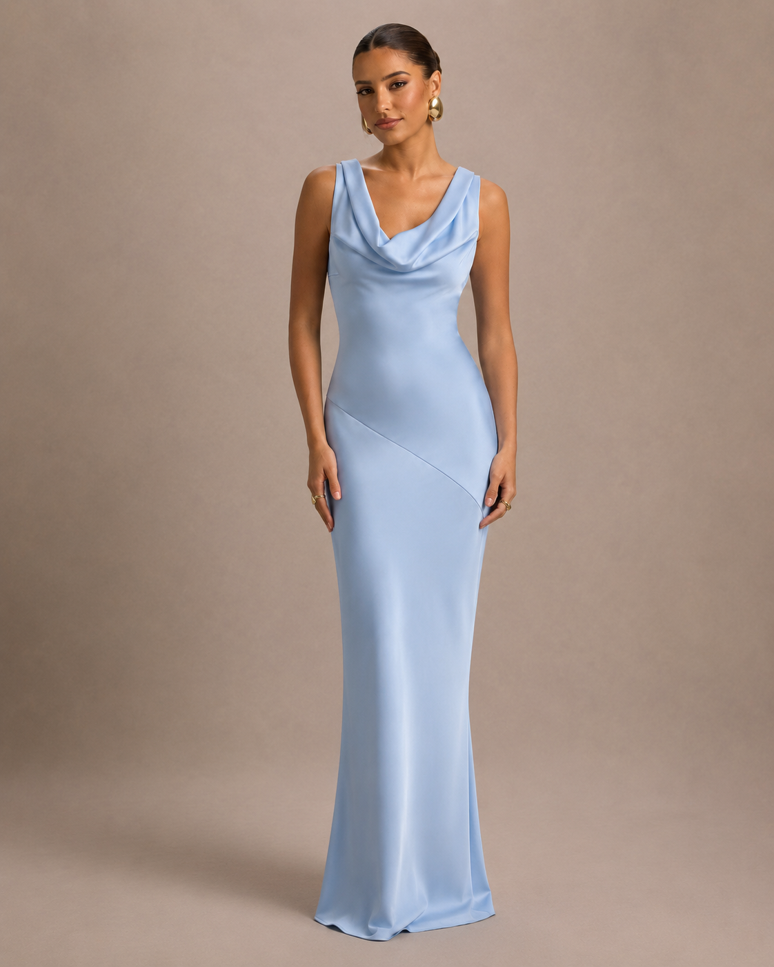 Isadora - Maxi-jurk met Open Rug en Strikdetail
