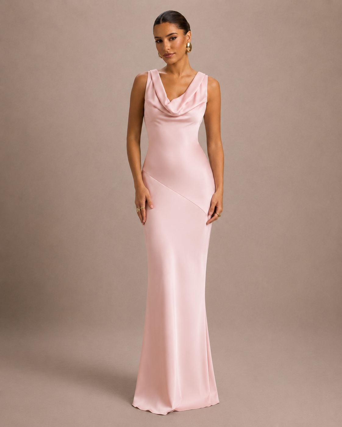 Isadora - Maxi-jurk met Open Rug en Strikdetail