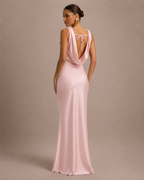 Isadora - Maxi-jurk met Open Rug en Strikdetail