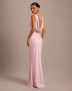Isadora - Maxi-jurk met Open Rug en Strikdetail