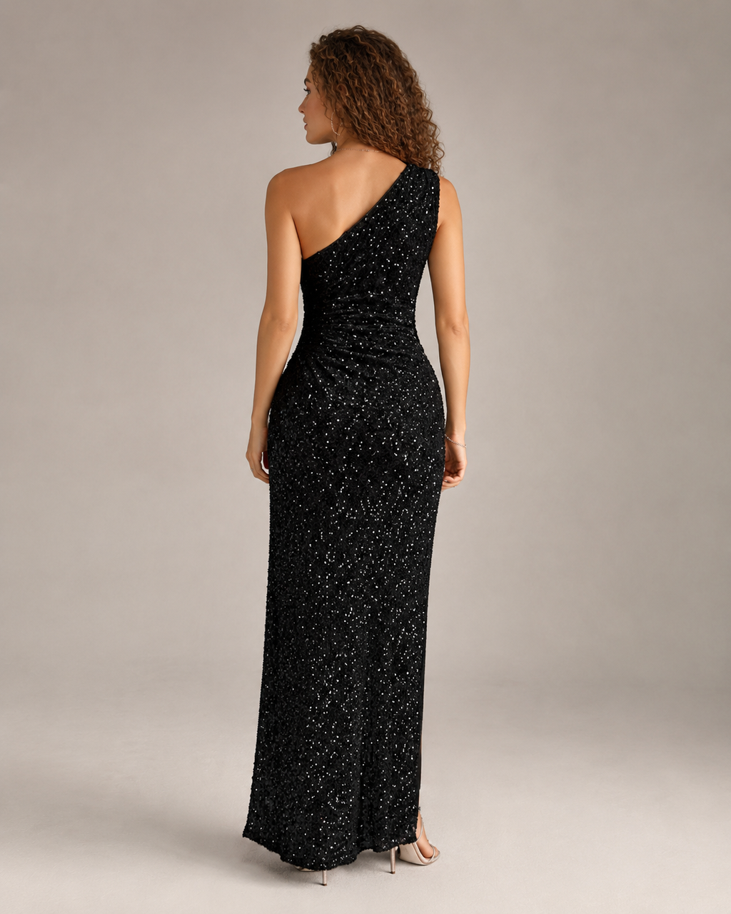Kiki - Strapless Galajurk met Pailletten