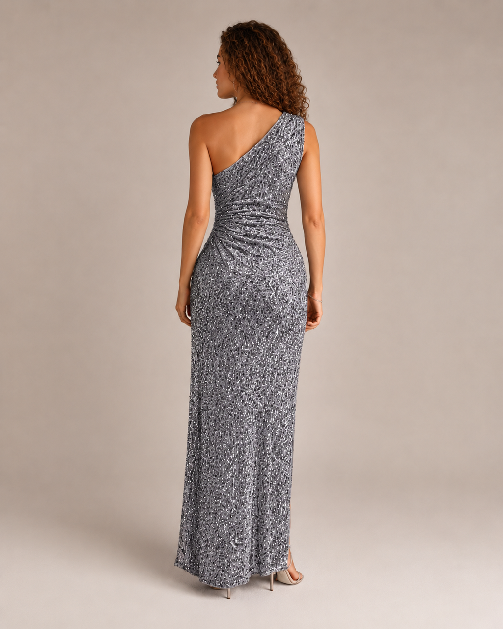 Kiki - Strapless Galajurk met Pailletten