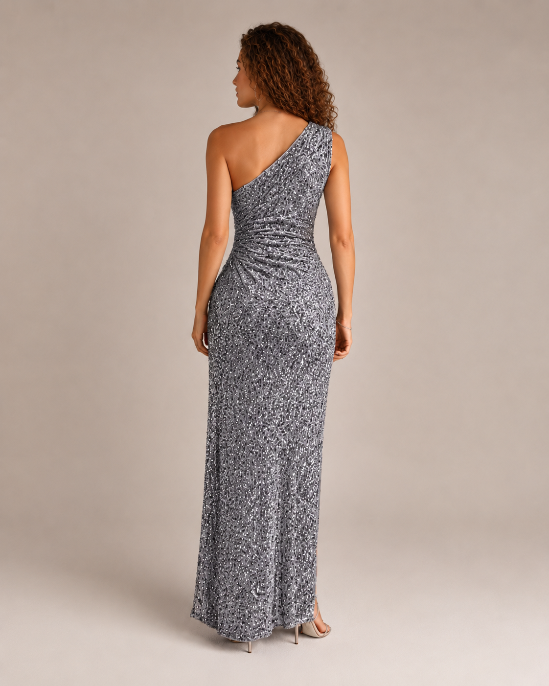 Kiki - Strapless Galajurk met Pailletten