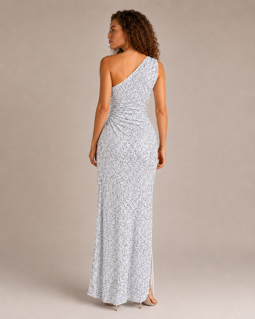 Kiki - Strapless Galajurk met Pailletten