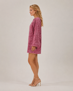 Giadelle - Mini-jurk Met Sierlijke Print En Getailleerde Pasvorm