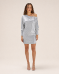 Galienne - Off-shoulder Mini-jurk met Pailletten