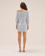 Galienne - Off-shoulder Mini-jurk Met Pailletten
