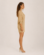 Galienne - Off-shoulder Mini-jurk Met Pailletten