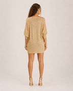 Galienne - Off-shoulder Mini-jurk Met Pailletten