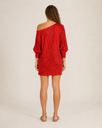 Galienne - Off-shoulder Mini-jurk Met Pailletten