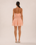 Giannora - Babydoll-jurk Met V-hals En Fijne Bandjes