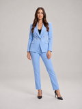 Vivienne – Dames Blazer Broekpak Lichtblauw voor Kantoor