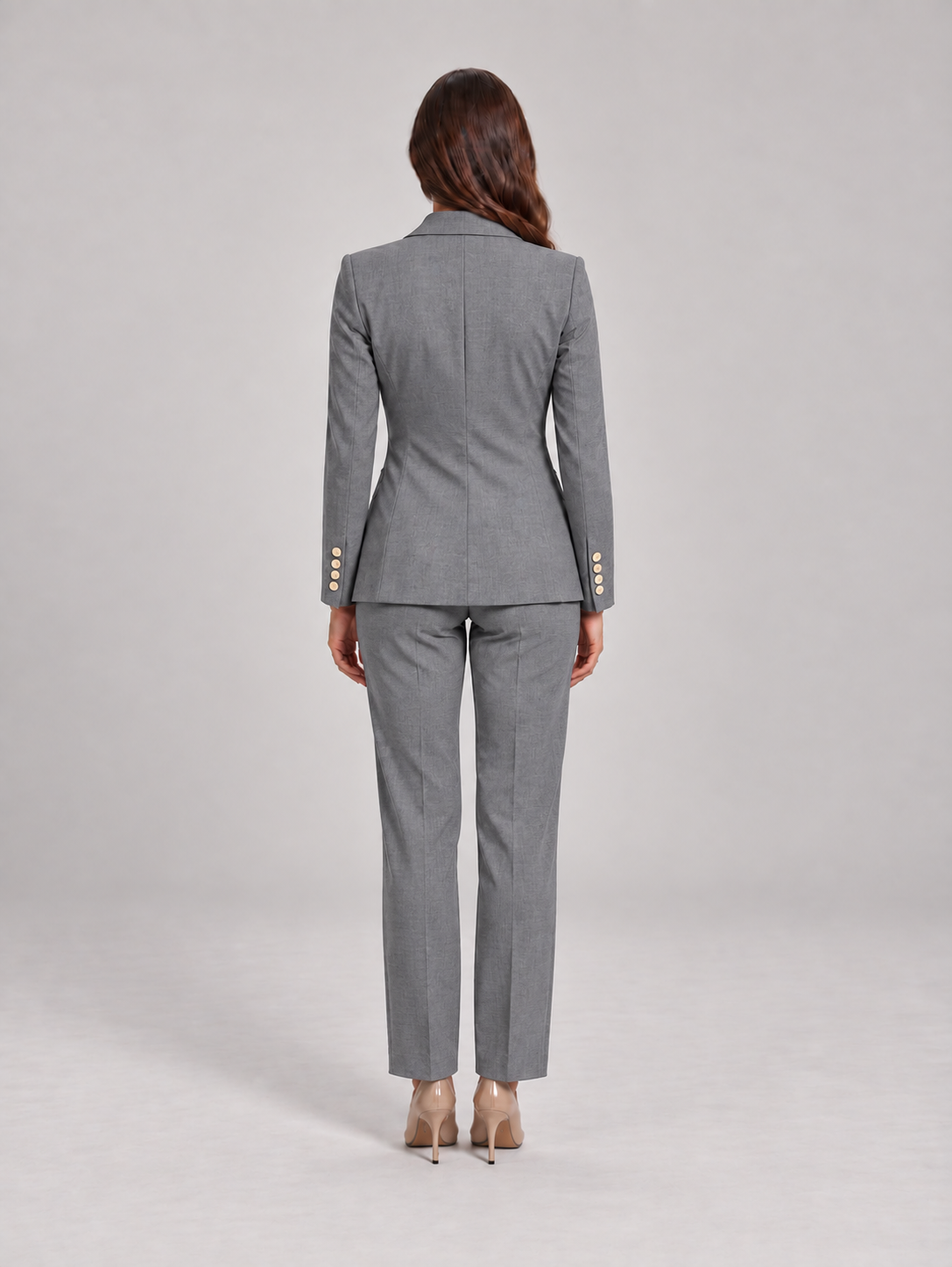 Vivienne – Dames Blazer Broekpak Lichtblauw voor Kantoor