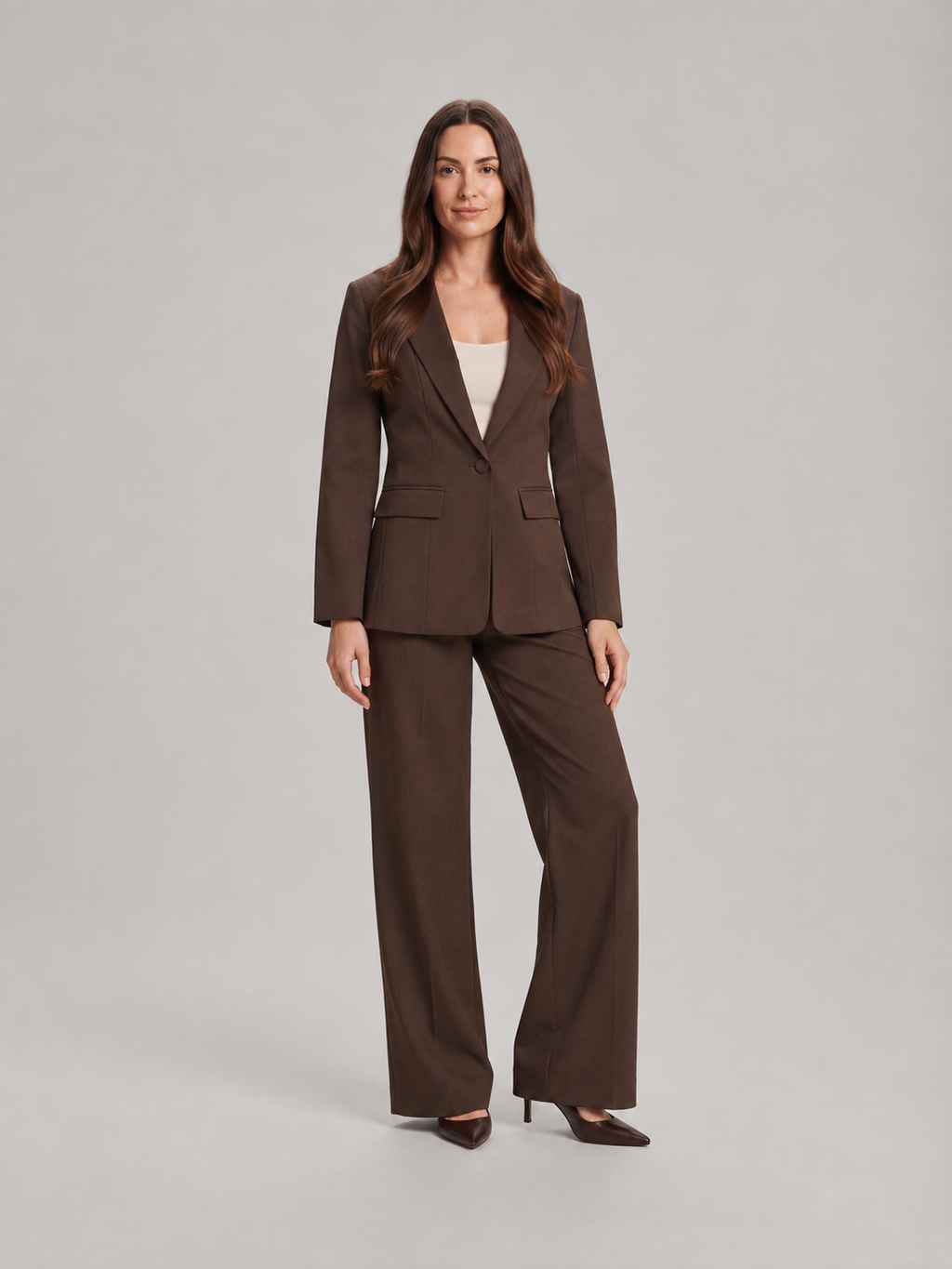 Elodie – Dames Pak met Blazer en Rechte Broek