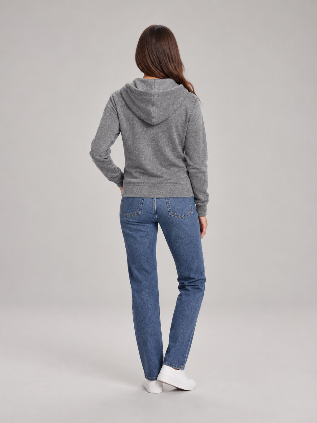 Fien – Dames Vest met Capuchon en Regenboogstreep