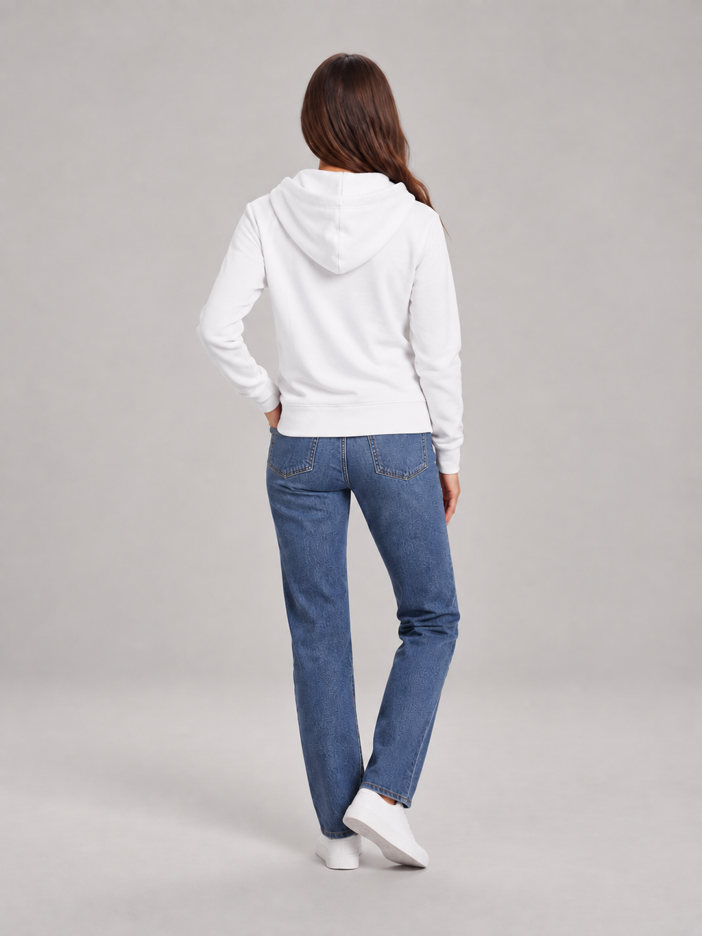 Fien – Dames Vest met Capuchon en Regenboogstreep