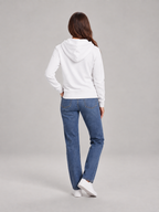 Fien – Dames Vest met Capuchon en Regenboogstreep