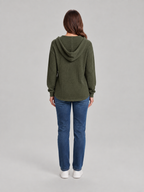 Fenne – Dames Waffelhoodie met Capuchon en V-hals