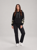 Iris – Dames Hoodie Oversized met Bloemenprint